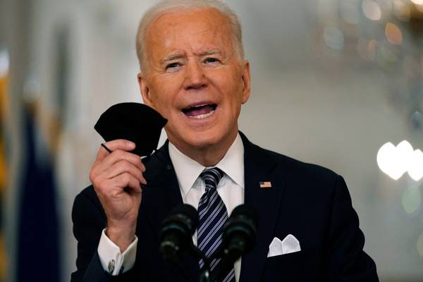 Biden brings message of hope about pandemic as US turns a corner
