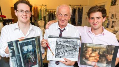 Paul Costelloe and sons are cut from the same artistic cloth