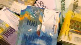 Swiss franc jumps nearly 30% after euro cap is scrapped
