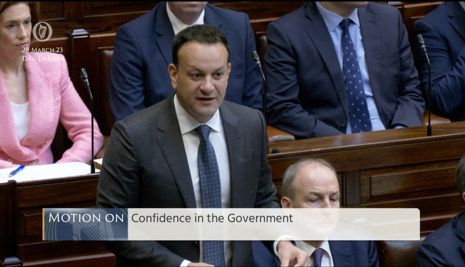 Taoiseach Leo Varadkar speaking in the Dáil on Wednesday, March 29th during a debate on a Labour Party motion of no confidence in the Government