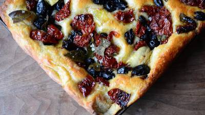 Potato and olive bread