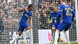 Chelsea into FA Cup semi-finals as late double sinks 10-man Leicester in chaotic battle 