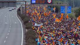 More than 500,000 protest in Barcelona over jailing of politicians