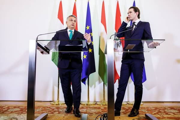 Austria hails Hungary on migration and seeks to bridge EU's east-west divide