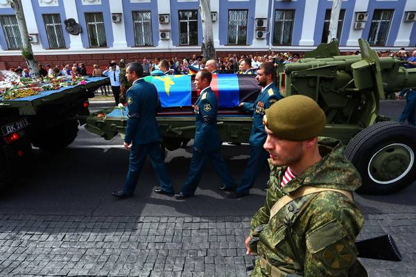 Assassinated separatist leader Zakharchenko buried in Ukraine