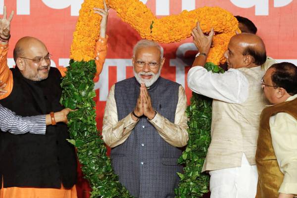 Modi promises to unite India after sweeping election win