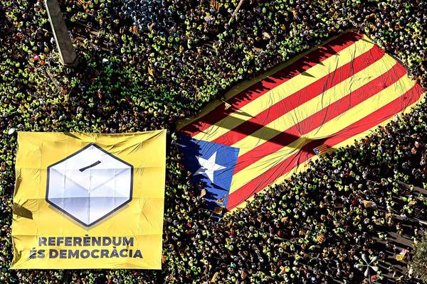 Catalans take to the streets in support of independence vote