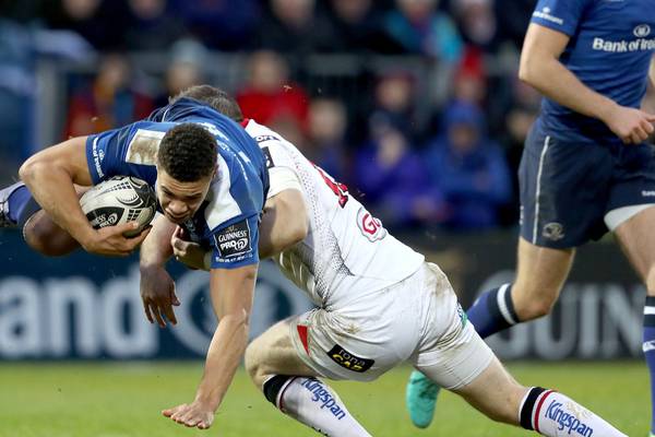 Rory O’Loughlin helps Leinster romp home against lacklustre Ulster