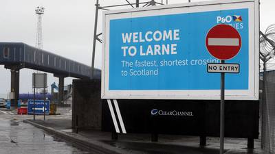 Two charged over graffiti condemning Irish Sea border checks in Larne granted bail