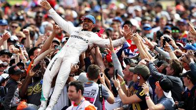Lewis Hamilton delights crowds with third straight British GP win