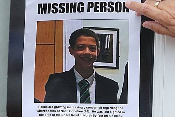 Speculation on missing teen Noah Donohoe ‘distressing’