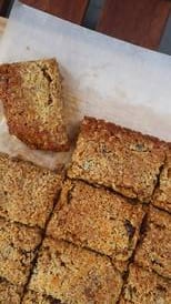 Chewy date and coconut flapjacks