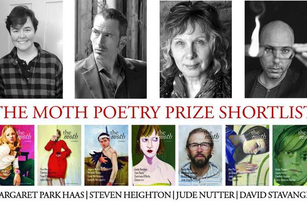 €10,000 Moth Poetry Prize shortlist revealed