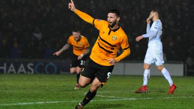 Newport’s Pádraig Amond relishing FA Cup visit of Man City