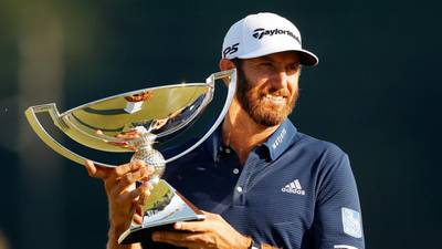 Dustin Johnson secures $15m payday as he holds on to win Tour Championship