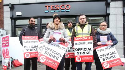 Tesco strike   escalates as firm stops deducting union fees from wages