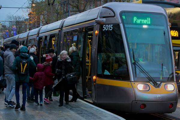 Earlier gridlock with Luas Cross City eases for evening rush-hour traffic