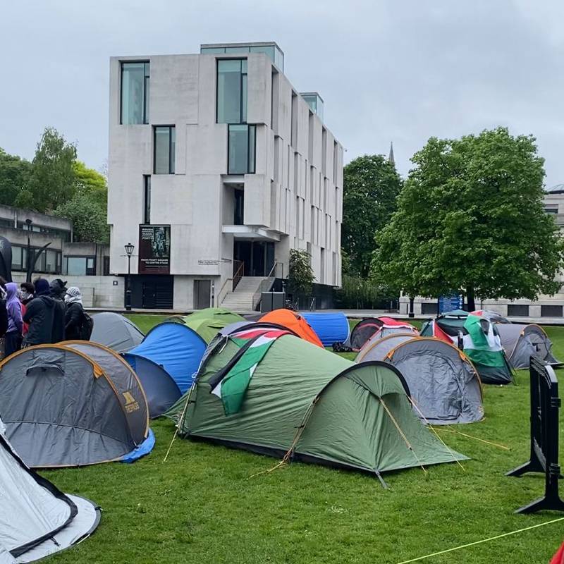 Trinity College Dublin closed ‘until further notice’ as protest against Israel ties continues