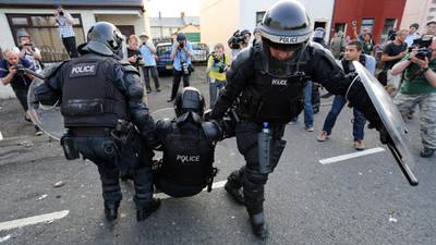 Violence erupts in Belfast after Orangemen blocked from Ardoyne
