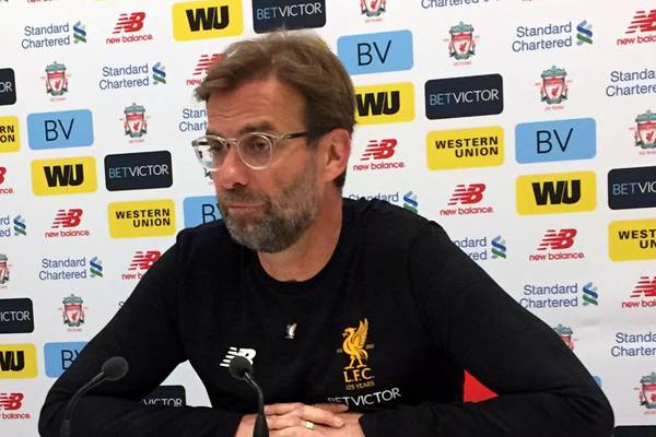 Jurgen Klopp: ‘thoughts and prayers’ are with Seán Cox