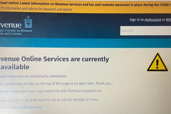 Revenue Local Property Tax website crashes one day before deadline
