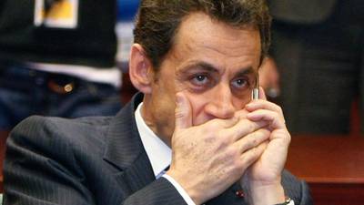 Sarkozy phone tapped in inquiry into suspected Gadafy link