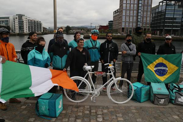 Memorial held for anniversary of Deliveroo cyclist’s death