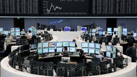 European shares steady near three month high