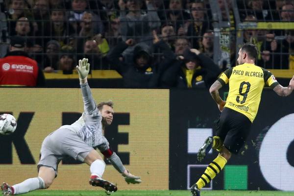 Super sub Alcacer secures dramatic Dortmund win against Bayern Munich