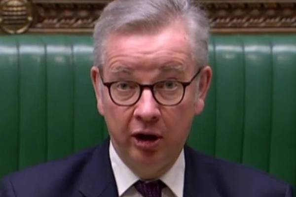 Grace period extension for checks on goods urged by Gove