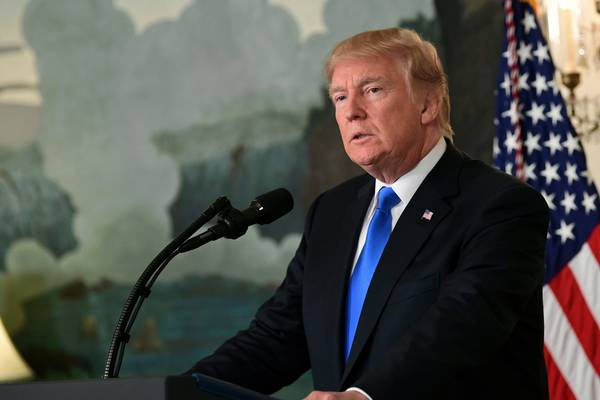 Trump takes first step to revoking Iran agreement