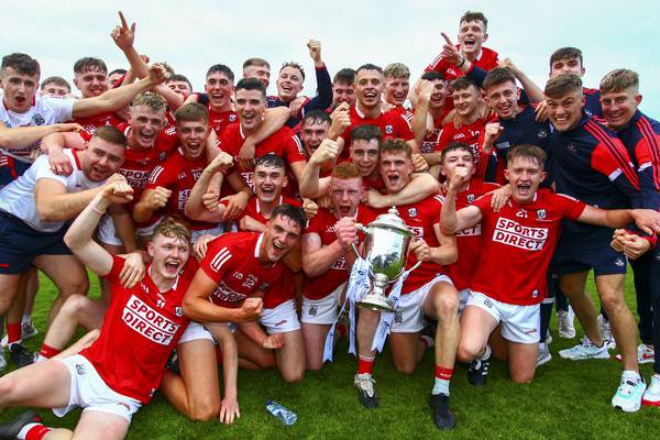 Cork hold off Dublin charge to land first U20 hurling title in 22 years