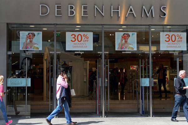 Losses climb to €20.6m at 11 Irish Debenhams stores