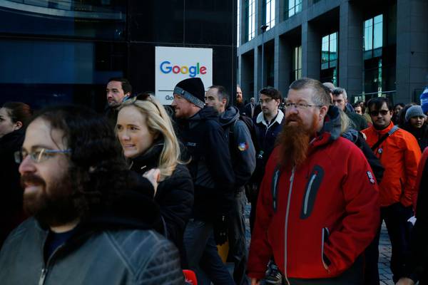 Google staff stage walkout in Dublin over sexual harassment