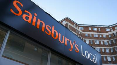 Sainsbury’s drops as weak clothes sales offset food boom