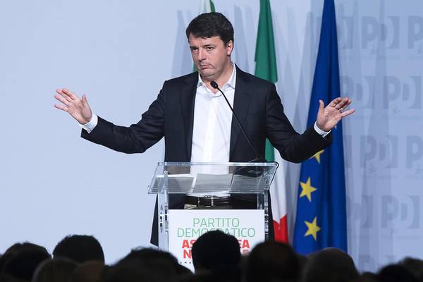 Renzi efforts to avoid  Partito Democratico split fail to unify party