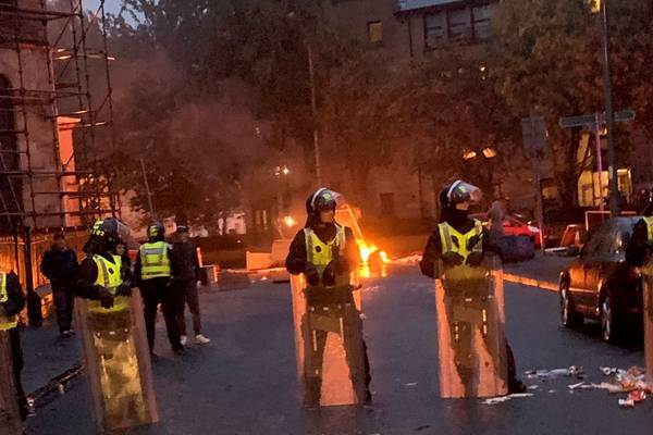 Two arrested after protest against Irish unity march in Glasgow sparks riot