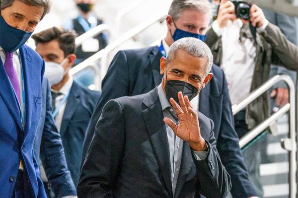 Cop26: World must ‘step up now’ on climate action, Obama says