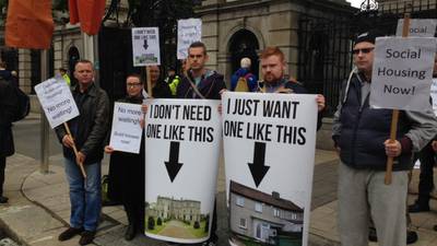 Budget day protesters urge emergency action on homeless crisis