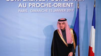 Major powers to warn Trump over Middle East peace at Paris meeting