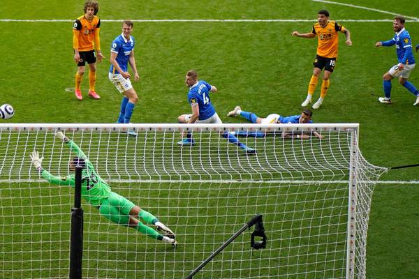 Wolves come from behind to leave Brighton hanging on