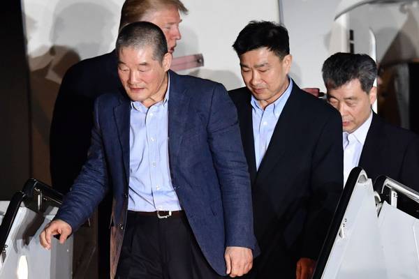 Who are the three US citizens freed by North Korea?