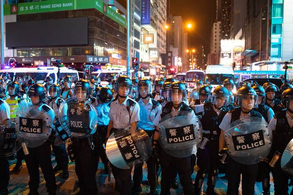 Six people arrested at Kowloon protest in Hong Kong