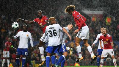 United’s big men boss Basel as Pogba suffers hamstring injury