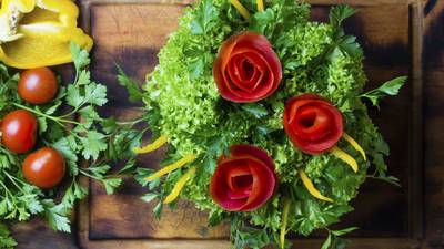 Mary Robinson sent edible vegetable ‘bouquet’ after meat comment