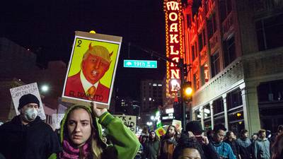 Anti-Trump protesters take to streets across US for second day
