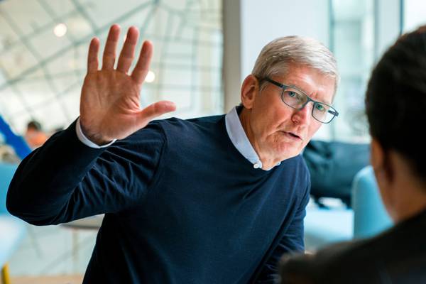 Apple chief Tim Cook made €112m in 2019 fiscal year