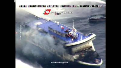 Ferry fire death toll rises to 10  as evacuation completed