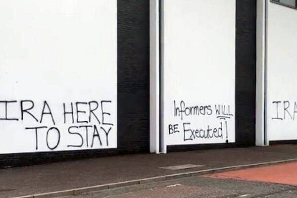 Pro-IRA graffiti warning against ‘informers’ appears in Derry