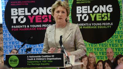 Rates of LGBT self harm, suicide are horrific, says McAleese